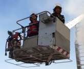   7 اصابات اثر حريق داخل عمارة سكنية في بيت شيمش  